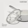 imageCAROTE 2Qt Stainless Steel Saucepan Set Ceramic Pot Sets NonStick NonToxic Kitchen Cookware Small Cooking Pots with Lids Oven Safe Induction Sauce Pan Even Heating2QT