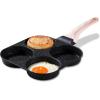 imageCAROTE Egg Pan Omelette Pan 4Cup Nonstick Granite Omelette Skillet  Pancake Pan and Healthy Egg Cooker Suitable for Gas Stove ampamp Induction Cookware BlackBlack