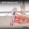 imageCAROTE Instant Read Meat Thermometer Digital 100 WaterproofAuto FlipBright LCD Screen Function for Kitchen and OutsideBBQ Turkey Candy Liquids Beef WhiteRed