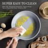 imageCAROTE Nonstick Frying Pan SkilletNon Stick Granite Fry Pan Egg Pan Omelet Pans Stone Cookware Chefs Pan PFOA FreeInduction Compatible Brown 95quot11quotBlackGray