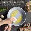 imageCAROTE Nonstick Frying Pan SkilletNon Stick Granite Fry Pan Egg Pan Omelet Pans Stone Cookware Chefs Pan PFOA FreeInduction Compatible Brown 95quot11quotBlackGray