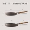 imageCAROTE Nonstick Frying Pan SkilletNon Stick Granite Fry Pan Egg Pan Omelet Pans Stone Cookware Chefs Pan PFOA FreeInduction Compatible Brown 95quot11quotBrown