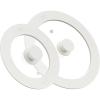 imageCAROTE 2 PCS Universal Silicone Lid for Pots Pans and Skillets Pot Lid With Heat Resistant Silicone Rim and Tempered Glass White6quot7quot8quotand 95quot10quot11quotWhite