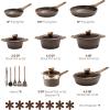 imageCAROTE 26PCS Pots and Pans Set Non Stick Cookware Set Pots and Pans Induction Cook Ware Nonstick Kitchen Cooking PFOA Free26 Piece