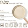 imageCAROTE 14Pcs Pots and Pans Set Non stick Ceramic Cookware Set Nontoxic Kitchen Cooking Set PFAS and PFOA Free14 Piece  NEW