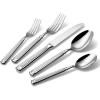 imageCAROTE 20 Pieces Silverware Set Flatware Cutlery Set for 4 1810 Stainless Steel Utensils Roma Holiday Cutlery Dishwasher Safe for Home and Kitchen Party Wedding Gift Silver