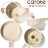 imageCAROTE 22Pcs Pots and Pans Set Non stick Ceramic Cookware Set Nontoxic Kitchen Cooking Set PFAS and PFOA FreeOatmeal