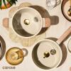 imageCAROTE 22Pcs Pots and Pans Set Non stick Ceramic Cookware Set Nontoxic Kitchen Cooking Set PFAS and PFOA FreeOatmeal