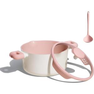 imageCAROTE 7QT Nonstick Stock Pot with Lid Ceramic Casserole with Ladle Nontoxic Kitchen Soup Pot Big Cooking Pots PFAS and PFOA Free55 QT