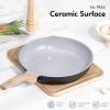 imageCAROTE 21 PCS Ceramic Cookware Set Pots and Pans Set Non Stick Pot and Pan Set with Frying Pan Induction Ready Cooking Set for Kitchen PFOSPFOAPFAS Free BrownBlack