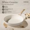 imageCAROTE 21 PCS Ceramic Cookware Set Pots and Pans Set Non Stick Pot and Pan Set with Frying Pan Induction Ready Cooking Set for Kitchen PFOSPFOAPFAS Free BrownCream White