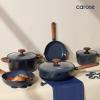 imageCAROTE 21pcs Cookware Set Nonstick Pots and Pans Set Ceramic Cookware Set Induction Cookware Non toxic Healthy Non Stick Kitchen Cooking Set PFAS PTFE FreeBlue