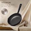 imageCAROTE 28PCS Pots and Pans Set Nonstick Cookware Set Kitchen Non Stick Induction Titanium Cookware Nontoxic Granite Cooking set PFOA Free BlackBlack