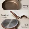 imageCAROTE Pots and Pans Set Non Stick 21PCS Cookware Set with Strainer Lid Induction Cooking Set with Kitchen Utensils Dark GreenBrown