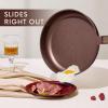 imageCAROTE Pots and Pans Set Nonstick 16pcs Cookware Set Nonstick NonToxic amp PFOAampPFOSFree Dishwasher RVCamping Cookware Set Cooking Pots with Lids BrownWine Red
