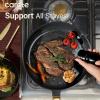 imageCAROTE Pots and Pans Set Nonstick 16pcs Cookware Set Nonstick NonToxic amp PFOAampPFOSFree Dishwasher RVCamping Cookware Set Cooking Pots with Lids BrownCharcoal Black