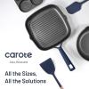 imageCAROTE 31PCS Pots and Pans Set Nonstick Cookware Set Kitchen Non Stick Induction Titanium Cookware Nontoxic Granite Cooking set PFOA FreeBlue