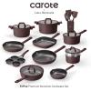 imageCAROTE 31PCS Pots and Pans Set Nonstick Cookware Set Kitchen Non Stick Induction Titanium Cookware Nontoxic Granite Cooking set PFOA FreeCoffee