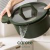 imageCAROTE 31PCS Pots and Pans Set Nonstick Cookware Set Kitchen Non Stick Induction Titanium Cookware Nontoxic Granite Cooking set PFOA FreeGreen
