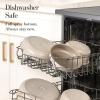 imageCAROTE 18Pcs Ceramic Cookware Set with Detachable Handle Pots and Pans Set Non Stick Non Toxic Cookware Set Removable Handles Induction Kitchen Cookware Sets DishwasherOven SafeBronze