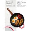 imageCAROTE 20Pcs Titanium Cookware Set Pots and Pans Set Non Stick Kitchen Cooking Set with Detachable Handle Non Toxic Induction Cookware  Camping Cookware DishwasherOven Safe Red