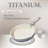 imageCAROTE 20Pcs Titanium Cookware Set Pots and Pans Set Non Stick Kitchen Cooking Set with Detachable Handle Non Toxic Induction Cookware DishwasherOven SafeGradient Grey