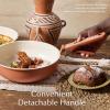 imageCAROTE 25Piece Ceramic Cookware Set Nonstick Pots and Pans Set with Detachable Handle NonToxic Kitchen Cooking Set Dishwasher amp Oven Safe Induction Compatible PFAS Free GreenTerracotta