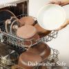 imageCAROTE 25Piece Ceramic Cookware Set Nonstick Pots and Pans Set with Detachable Handle NonToxic Kitchen Cooking Set Dishwasher amp Oven Safe Induction Compatible PFAS Free GreenChocolate