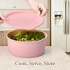imageCAROTE Pots and Pans Set Nonstick Cookware Set Detachable Handle 19pcs Induction Kitchen Cookware Sets Non Stick with Removable Handle RV Cookware Set Oven Safe PinkPink