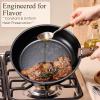 imageCAROTE 33pcs Pots and Pans Non Stick Cookware Sets Detachable Handle Induction Kitchen Pots and Pans NonStick Cooking Set OvenDishwasherFridge Safe Space SavingBlack