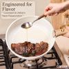 imageCAROTE 33pcs Pots and Pans Non Stick Cookware Sets Detachable Handle Induction Kitchen Pots and Pans NonStick Cooking Set OvenDishwasherFridge Safe Space SavingCream White