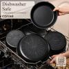 imageCAROTE 33pcs Pots and Pans Non Stick Cookware Sets Detachable Handle Induction Kitchen Pots and Pans NonStick Cooking Set OvenDishwasherFridge Safe Space SavingBlack
