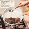 imageCAROTE 33pcs Pots and Pans Non Stick Cookware Sets Detachable Handle Induction Kitchen Pots and Pans NonStick Cooking Set OvenDishwasherFridge Safe Space SavingCream White