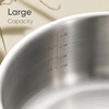 image:imageCAROTE 6QT Full Clad Tri Ply Stainless Steel Stock Pot with Lid Kitchen Stockpot Soup Pot Outer Ceramic Layer Even Heating All Stoves Compatible Oven amp Dishwasher Safe Stay Cool Handle WhiteWhite