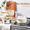 image:imageCAROTE 15Qt amp 30Qt Stainless Steel Saucepan Set with Steamer amp Ladle NonToxic 3Ply Stainless Steel Pot with Lids Small Pots for Cooking Oven Safe Induction Compatible Cookware PurpleWhite