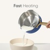 image:imageCAROTE 15Qt amp 30Qt Stainless Steel Saucepan Set with Steamer amp Ladle NonToxic 3Ply Stainless Steel Pot with Lids Small Pots for Cooking Oven Safe Induction Compatible Cookware PurpleBlue