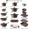 image:imageCAROTE 39PCS Pots and Pans Set Non Stick Cookware Set Pots and Pans Induction Cook Ware Nonstick Kitchen Cooking PFOA Free BlackBrown