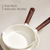 image:imageCAROTE Ceramic Cookware Set 14 PCS Pots and Pans Set Non Stick Pot and Pan Set with Frying pan Induction Ready Cooking Set for Kitchen PFOSPFOAPFAS Free PinkWhite