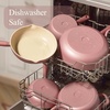 image:imageCAROTE Ceramic Cookware Set 14 PCS Pots and Pans Set Non Stick Pot and Pan Set with Frying pan Induction Ready Cooking Set for Kitchen PFOSPFOAPFAS Free PinkPink
