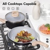 image:imageCAROTE 10Pcs Pots and Pans Set Nonstick Non Stick Cooking Set wFrying Pans amp Saucepans Induction Kitchen Cookware SetBlack