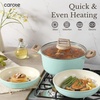 image:imageCAROTE 10Pcs Pots and Pans Set Nonstick Non Stick Cooking Set wFrying Pans amp Saucepans Induction Kitchen Cookware SetBlue