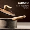 image:imageCAROTE 10Pcs Pots and Pans Set Nonstick Non Stick Cooking Set wFrying Pans amp Saucepans Induction Kitchen Cookware SetBrown