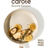 image:imageCAROTE 8 Frying Pan Set Ceramic Frying Pan NonToxic PTFE amp PFOA Free Fry Pan amp Omelet Pan Compatible with Induction Gas CooktopsOatmeal